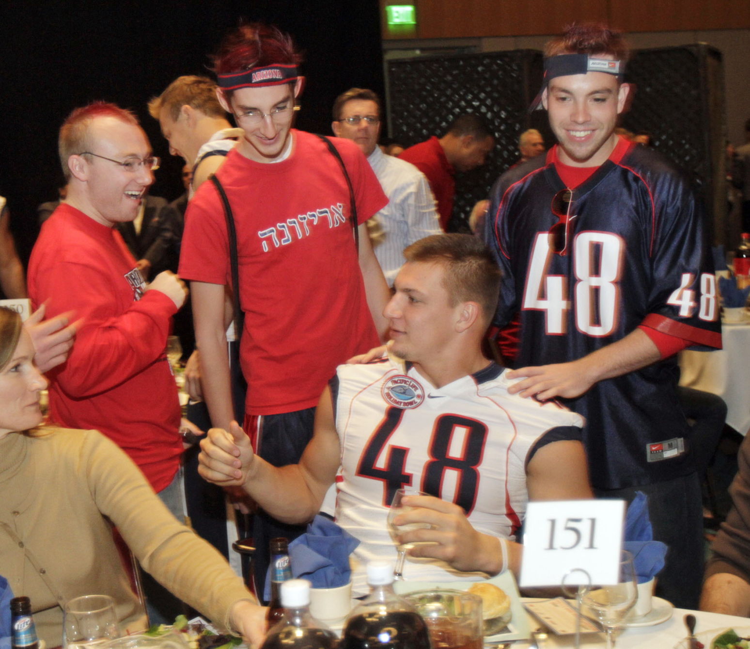 University of Arizona football player Rob Gronkowski